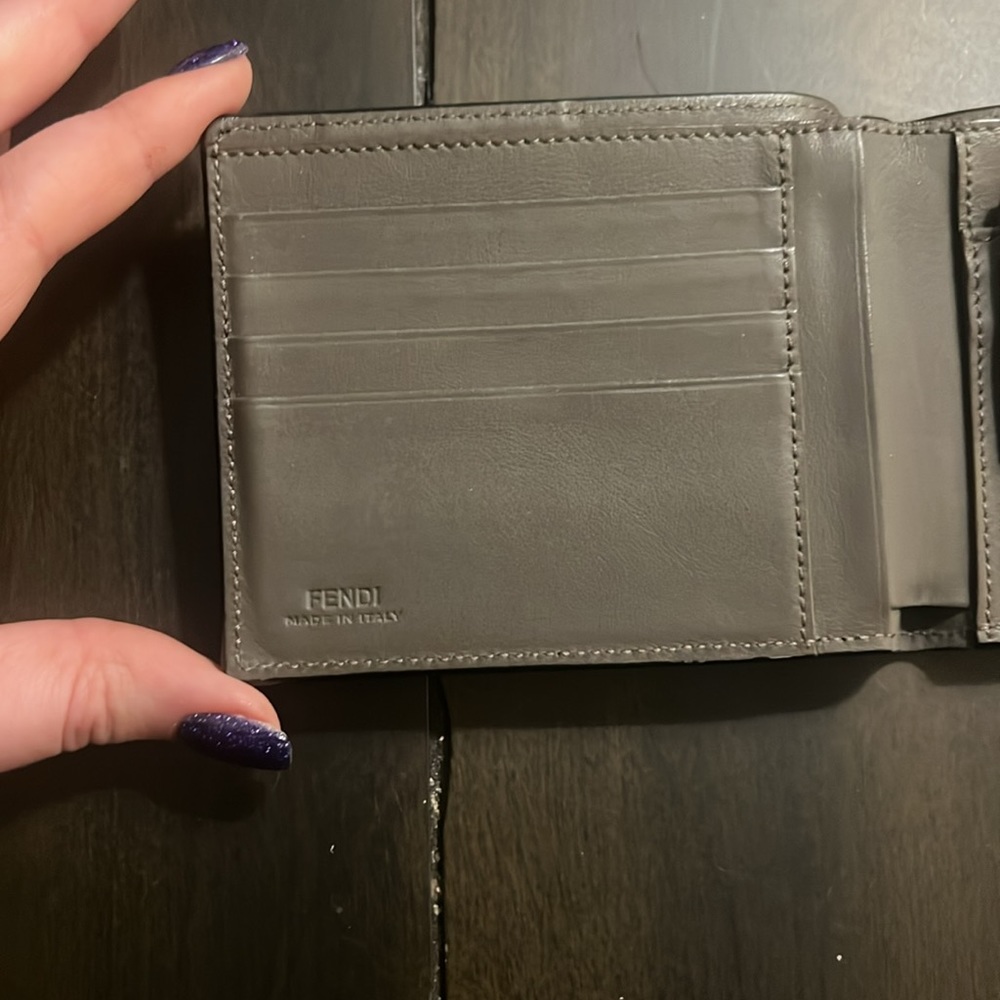 Fendi Monster Black Python Eyes Bifold - image 4